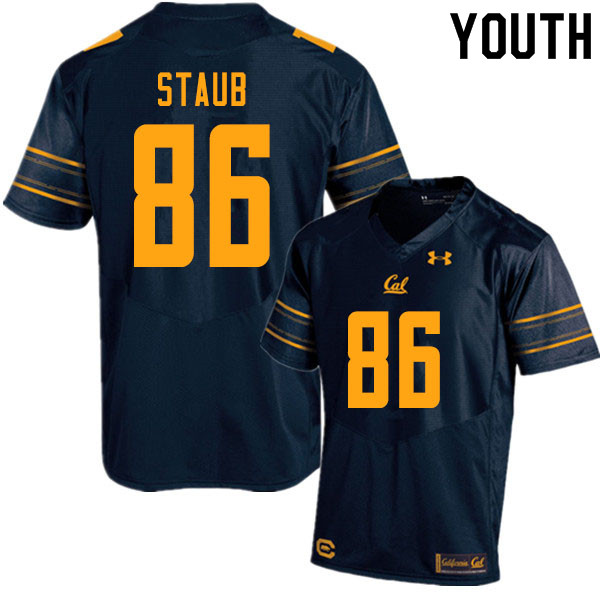 Youth #86 Jared Staub Cal Bears UA College Football Jerseys Sale-Navy